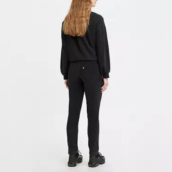 NWT LEVIS 721 BLACK CORDUROY HIGH RISE SKINNY WOMEN'S JEANS - Picture 3 of 3